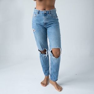 Ripped, Light Denim Jeans